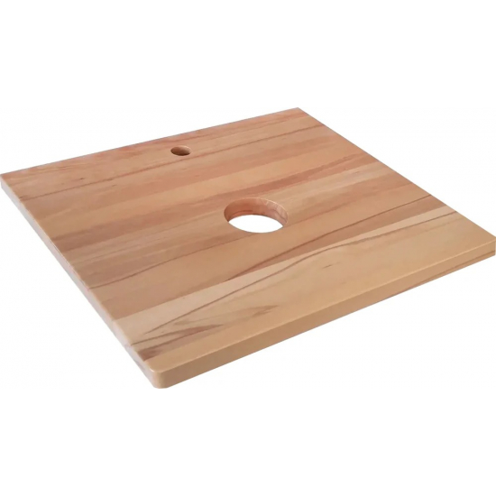 Тумба с раковиной JORNO Wood 60, серая, светлая столешница