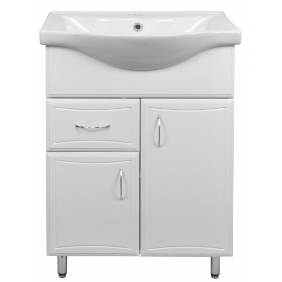 Тумба с раковиной LORANTO Коралл 60/1 напольная