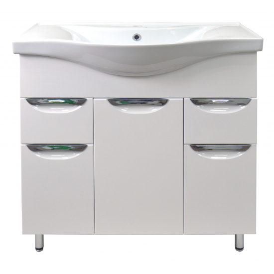 Тумба с раковиной LORANTO Стиль 100/2 напольная