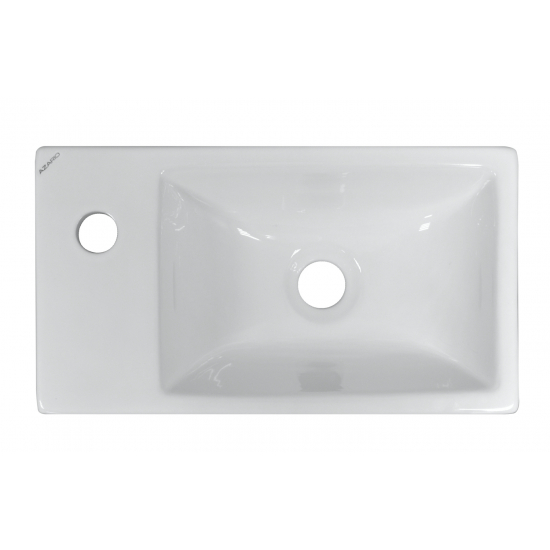 Тумба с раковиной LORANTO Стиль 40 подвесная, левая 