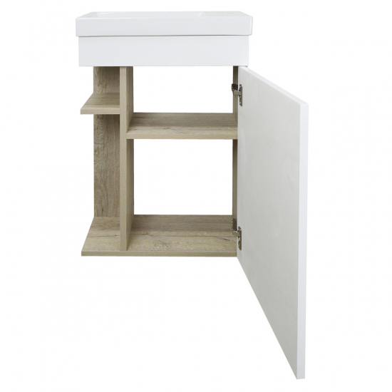 Тумба с раковиной LORANTO Стиль 40 подвесная, правая