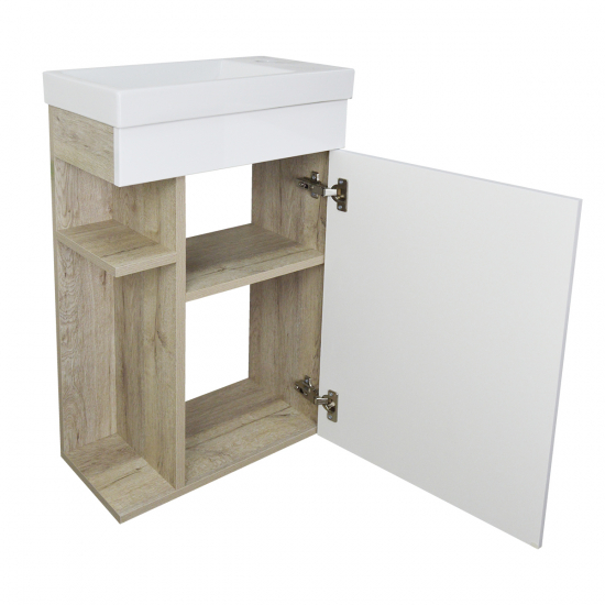 Тумба с раковиной LORANTO Стиль 40 подвесная, правая