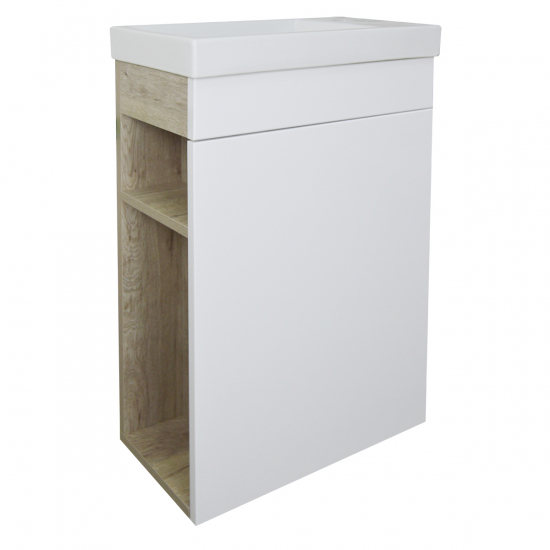 Тумба с раковиной LORANTO Стиль 40 подвесная, правая