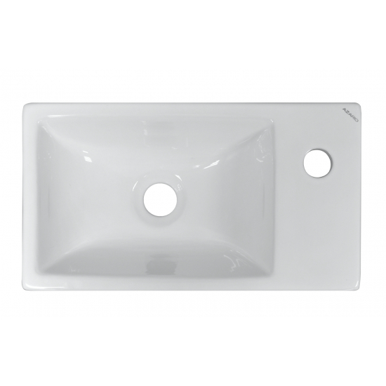 Тумба с раковиной LORANTO Стиль 40 подвесная, правая