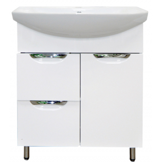 Тумба с раковиной LORANTO Стиль 70/2 напольная (Балтика 70)