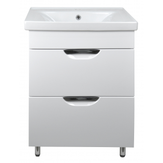 Тумба с раковиной LORANTO Стиль 80/2Н Соло 80 см напольная