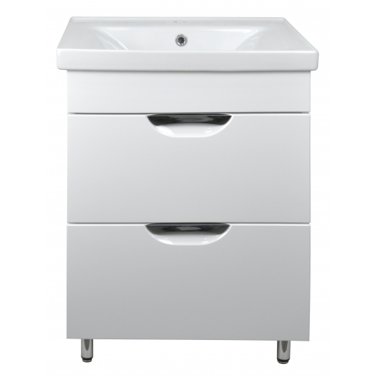 Тумба с раковиной LORANTO Стиль 80/2Н Соло 80 см напольная
