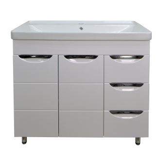 Тумба с раковиной LORANTO Стиль 80/3 Соло 80 см напольная