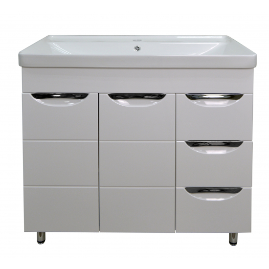 Тумба с раковиной LORANTO Стиль 80/3 Соло 80 см напольная