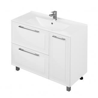 Тумба с раковиной MIRSANT Адель 100 напольная, раковина More 100 