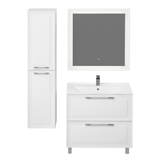 Тумба с раковиной MIRSANT Адель 80 напольная, раковина More 80