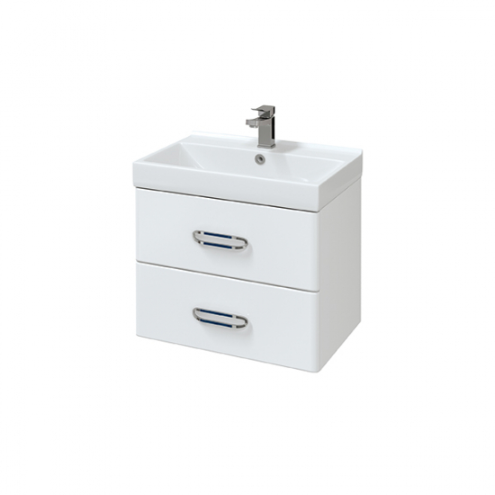 Тумба с раковиной MIRSANT Fuji 60 подвесная, раковина Fest 60