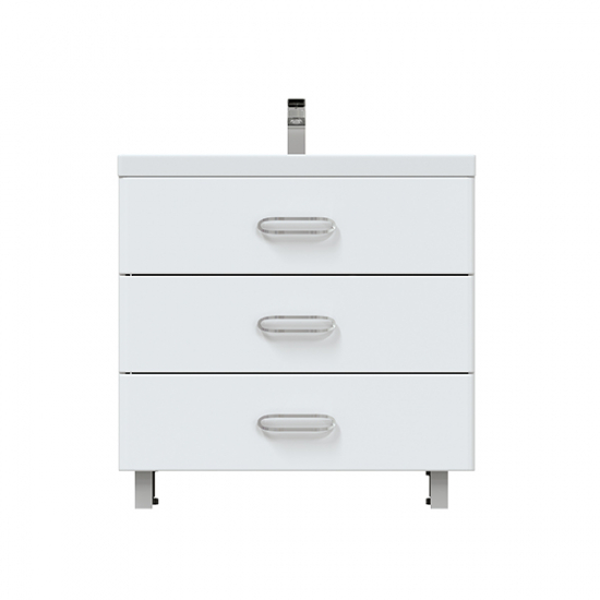 Тумба с раковиной MIRSANT Fuji 80 напольная, раковина Deep 80