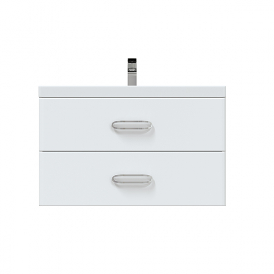 Тумба с раковиной MIRSANT Fuji 80 подвесная, раковина Deep 80