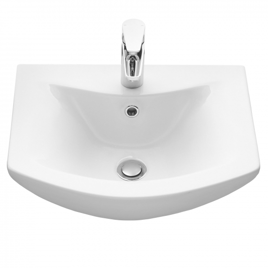 Тумба с раковиной MIRSANT Grace 50 напольная, раковина Балтика 50