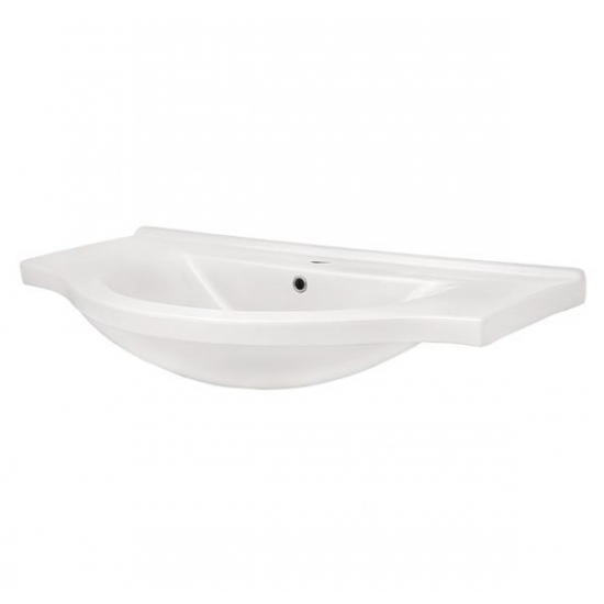 Тумба с раковиной MIRSANT Камилла 100/3 напольная, 3 двери, раковина Эльбрус 100