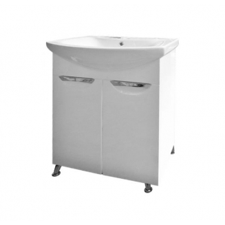 Тумба с раковиной MIRSANT Камилла 60/2 напольная, раковина Балтика 60