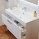 Тумба с раковиной MIRSANT Komfort 100 универсальная, раковина More 100