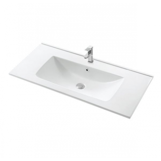 Тумба с раковиной MIRSANT Komfort 100 универсальная, раковина More 100