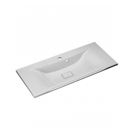 Тумба с раковиной MIRSANT Next 100 напольная, 2 двери, 2 ящика