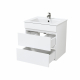 Тумба с раковиной MIRSANT Next 60/2 подвесная, 2 ящика, раковина Next 60