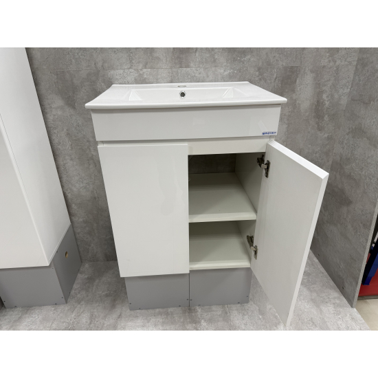 Тумба с раковиной MIRSANT Next 60 напольная, раковина Next 60