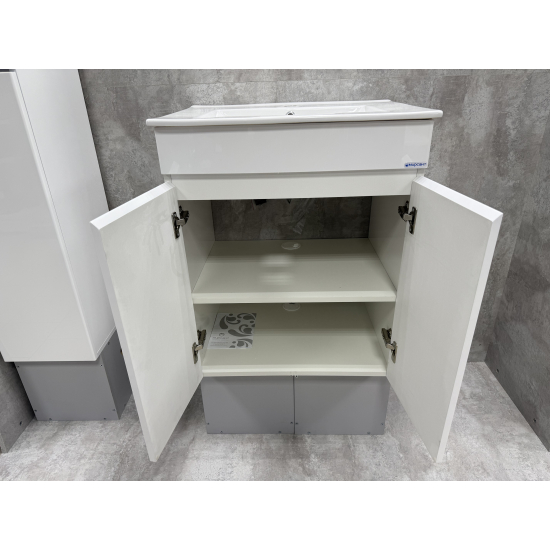 Тумба с раковиной MIRSANT Next 60 напольная, раковина Next 60