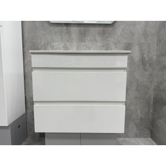 Тумба с раковиной MIRSANT Next 70/2 подвесная, 2 ящика, раковина Next 70