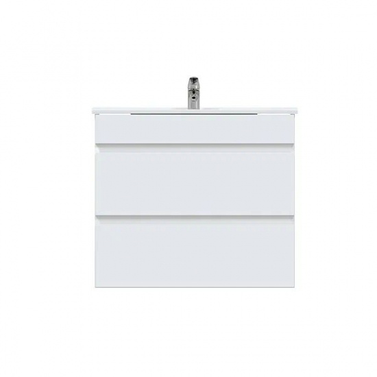 Тумба с раковиной MIRSANT Next 70/2 подвесная, 2 ящика, раковина Next 70