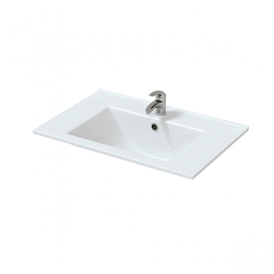 Тумба с раковиной MIRSANT Next 70 напольная, 1 дверь 2 ящика, раковина Next 70