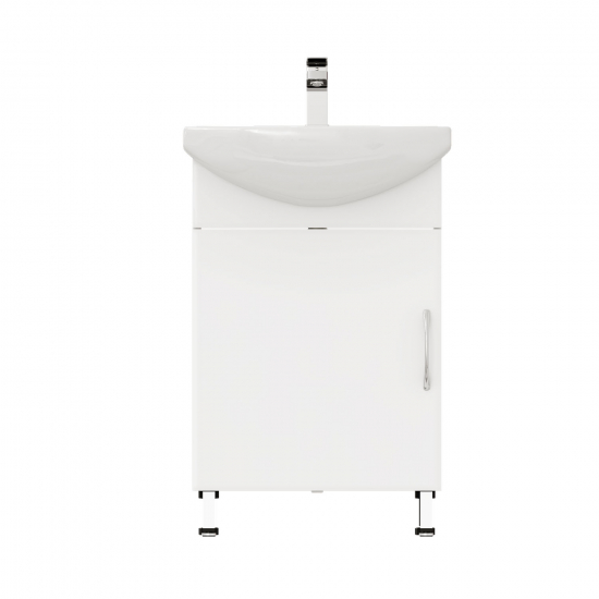 Тумба с раковиной MIRSANT Оптима 55 напольная, раковина Балтика 55