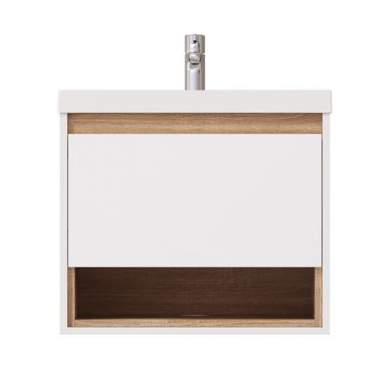 Тумба с раковиной MIRSANT Scandy 60 подвесная, раковина Style 60