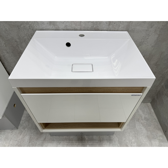Тумба с раковиной MIRSANT Scandy 60 подвесная, раковина Style 60