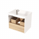 Тумба с раковиной MIRSANT Scandy 60 подвесная, раковина Style 60