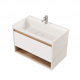 Тумба с раковиной MIRSANT Scandy 80 подвесная, раковина Style 80