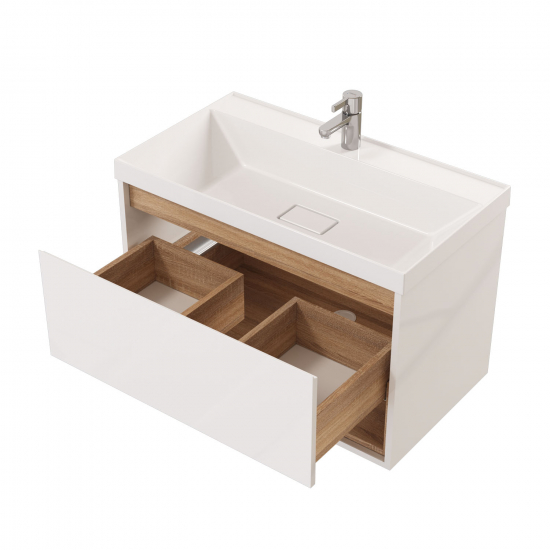 Тумба с раковиной MIRSANT Scandy 80 подвесная, раковина Style 80