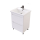 Тумба с раковиной MIRSANT Сити 60 напольная, раковина Миранда 60