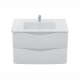 Тумба с раковиной MIRSANT Smile 80 подвесная, раковина Sky 80