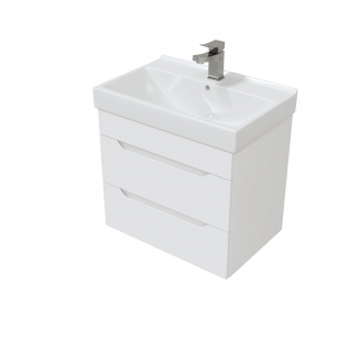 Тумба с раковиной MIRSANT Soho QUADRO 60 подвесная, раковина Fest 60