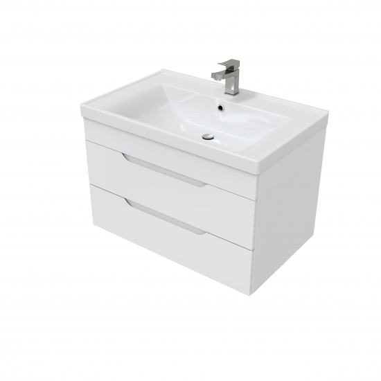 Тумба с раковиной MIRSANT Soho QUADRO 70 подвесная, раковина Deep 70