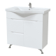 Тумба с раковиной MIRSANT Soho QUADRO 80 2ящ. 1дв. напольная, раковина Albatross 80