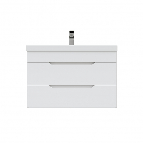 Тумба с раковиной MIRSANT Soho QUADRO 80 подвесная, раковина Deep 80