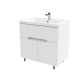 Тумба с раковиной MIRSANT Soho QUADRO Light 80 напольная, раковина Deep 80