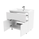 Тумба с раковиной MIRSANT Soho QUADRO Light 80 напольная, раковина Deep 80