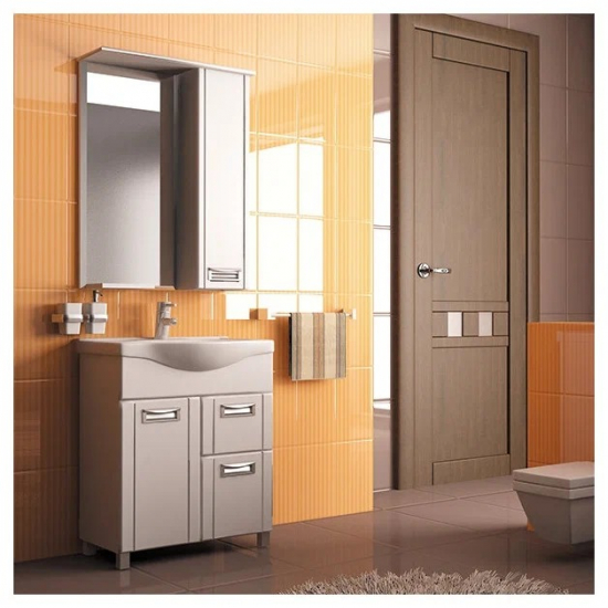 Тумба с раковиной MIXLINE Альфа 65 напольная, с раковиной Best 65