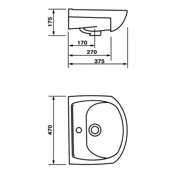 Тумба с раковиной MIXLINE АлАн-47 напольная венге / дуб молочный, с раковиной Дора 47