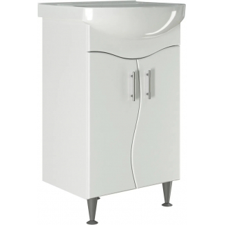 Тумба с раковиной MIXLINE Ангара 52 напольная, с раковиной Альфана 52