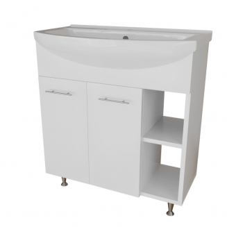 Тумба с раковиной MIXLINE Анри 75 напольная, с раковиной Best 75