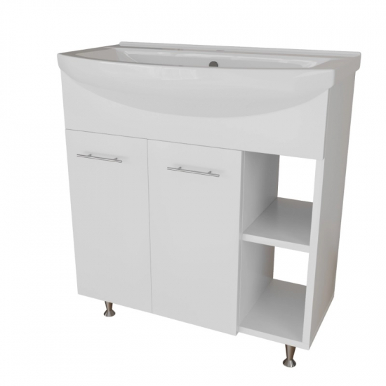 Тумба с раковиной MIXLINE Анри 75 напольная, с раковиной Best 75