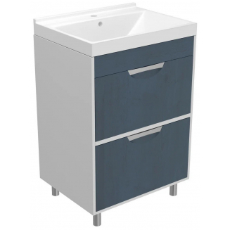 Тумба с раковиной MIXLINE Байкал 60 напольная, с раковиной Fest 60